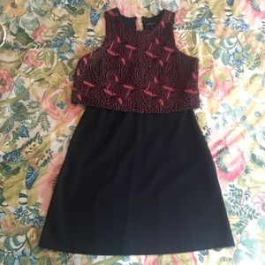 NWT Banana Republic dress with lace overlay, 10